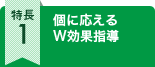 個に応えるW指導